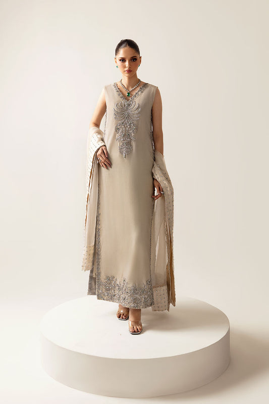 Raja Salahuddin Cece Style mint green hand embellished three piece reference