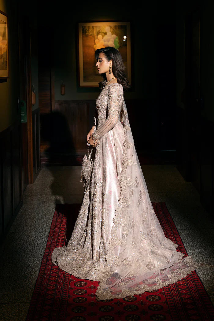 Saira Rizwan Rigel SRF-D-03 style blush embroidered formal maxi – product view 7