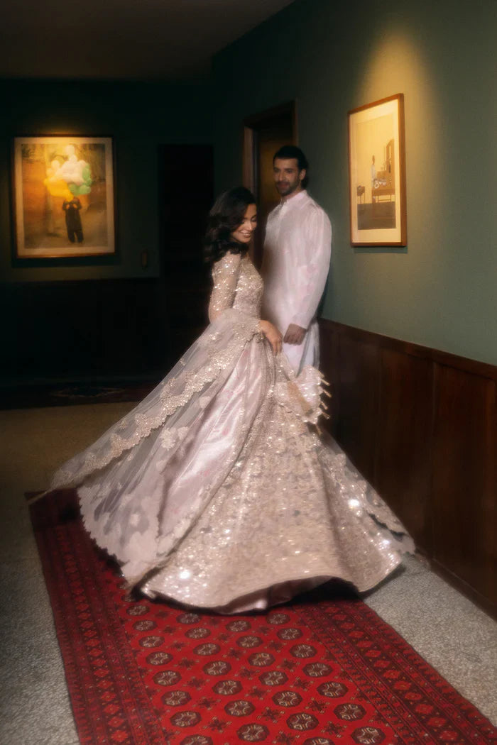 Saira Rizwan Rigel SRF-D-03 style blush embroidered formal maxi – product view 8