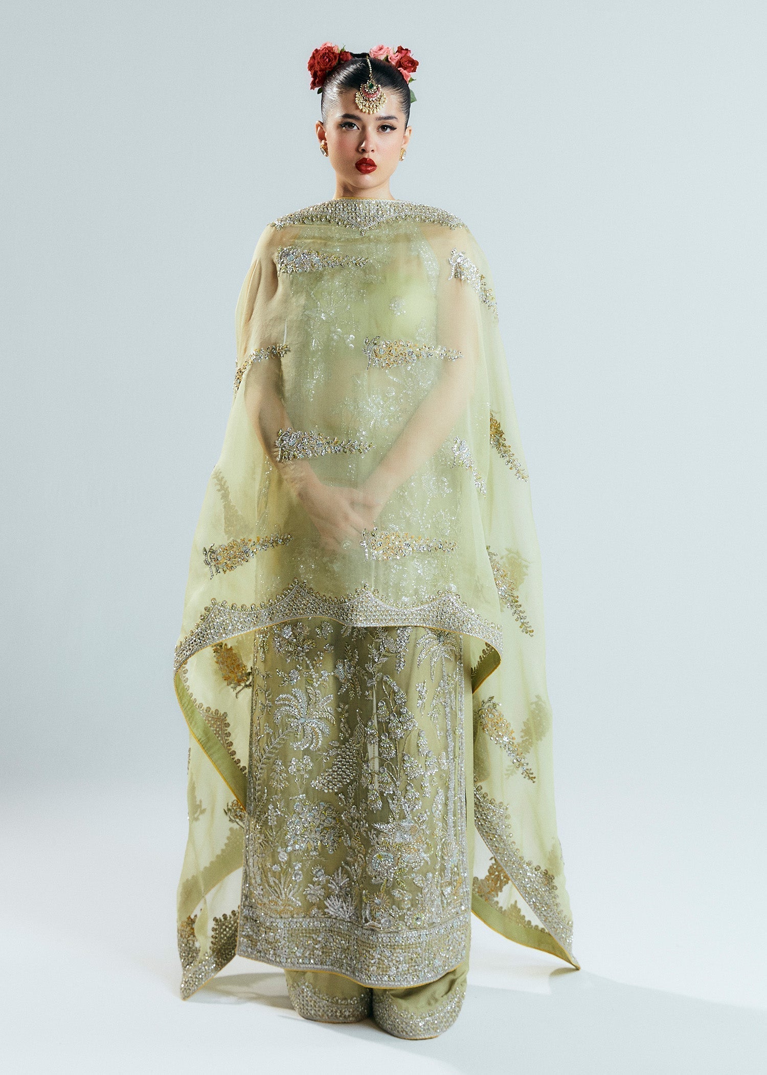 Hussain Rehar Mintara Style — Mairaz Nude Sharara