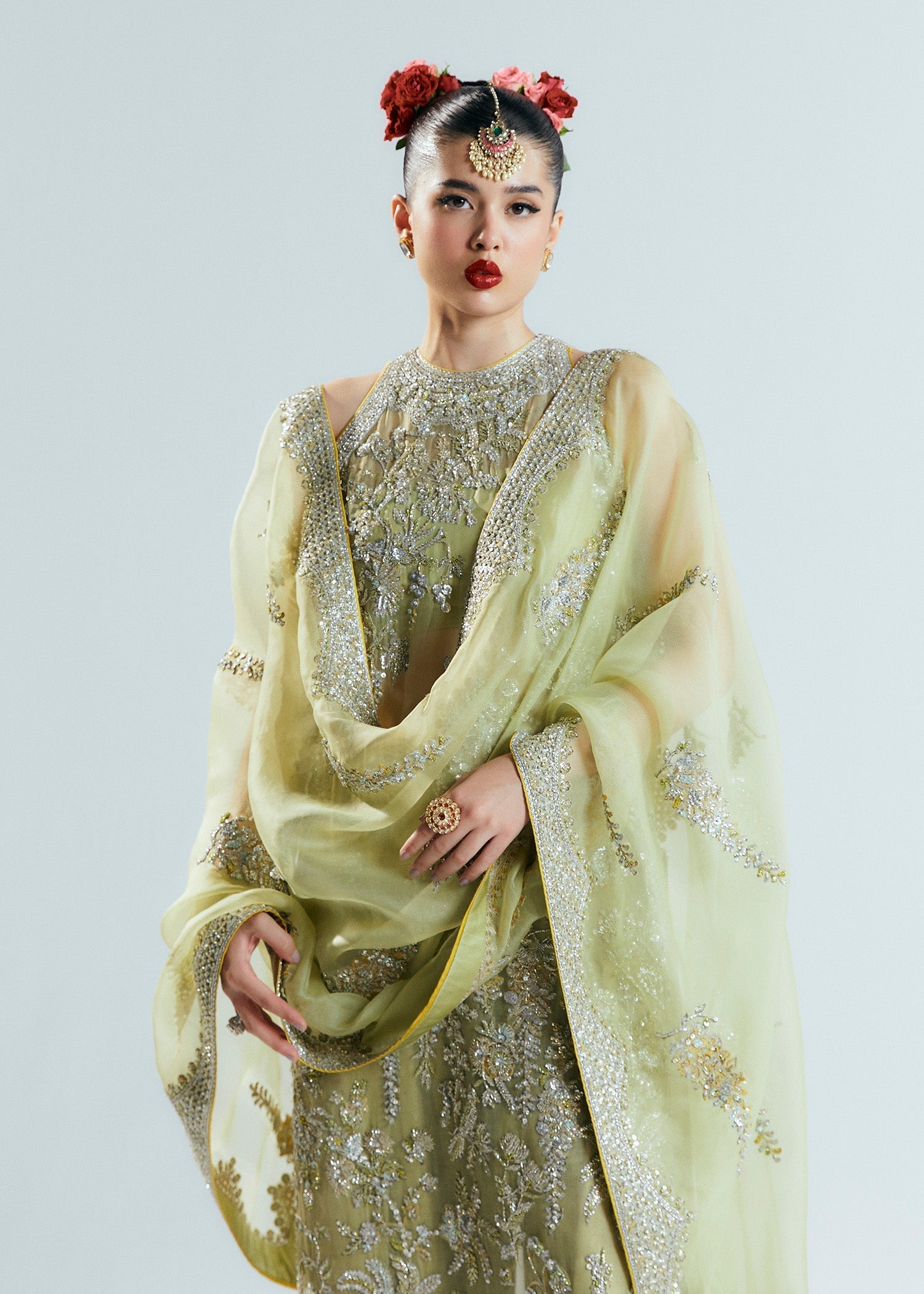Hussain Rehar Mintara Style — Mairaz Nude Sharara
