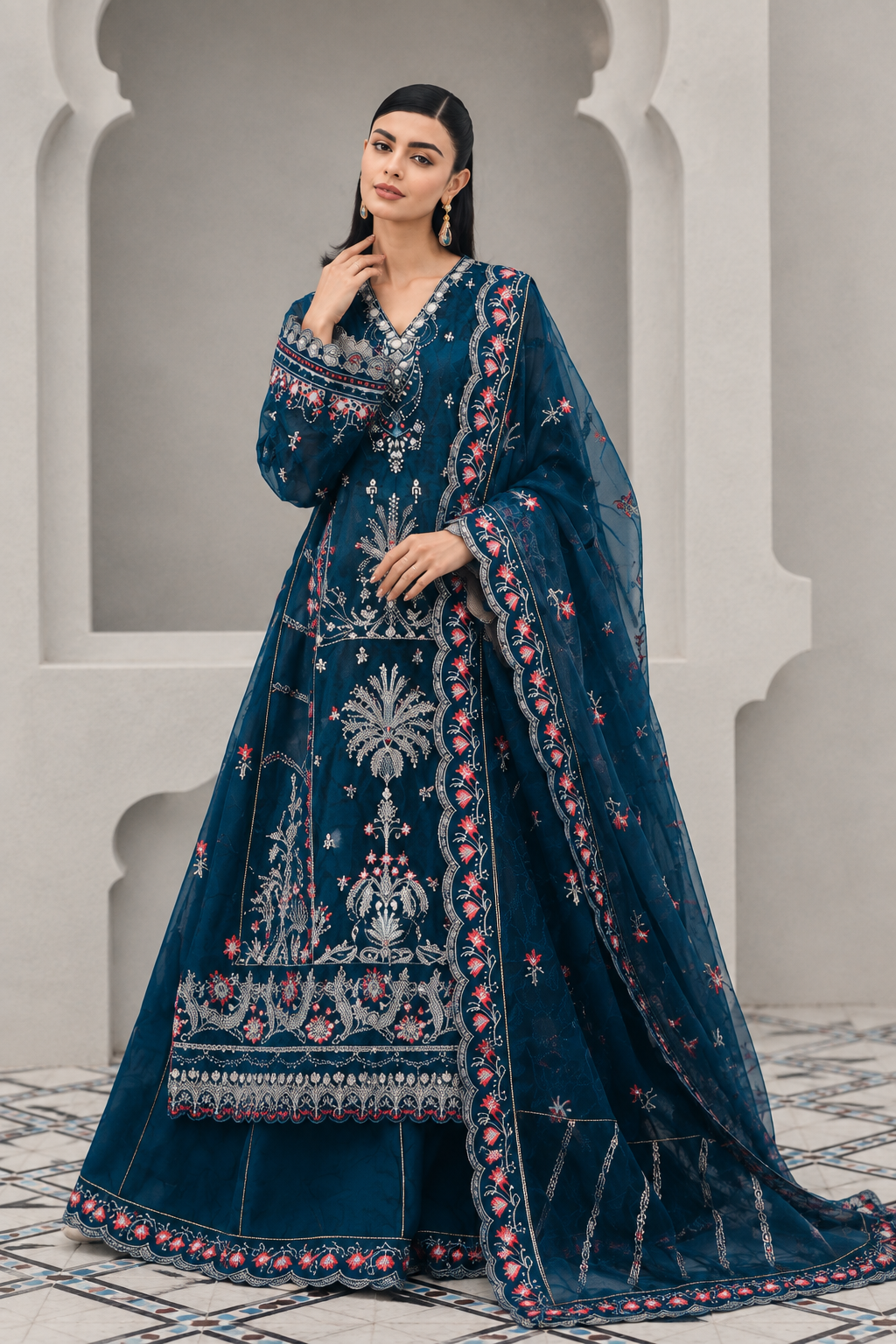 Mirha Imran – Tealeh Style (Teal) — Mairaz reproduction, product view 4 of 5