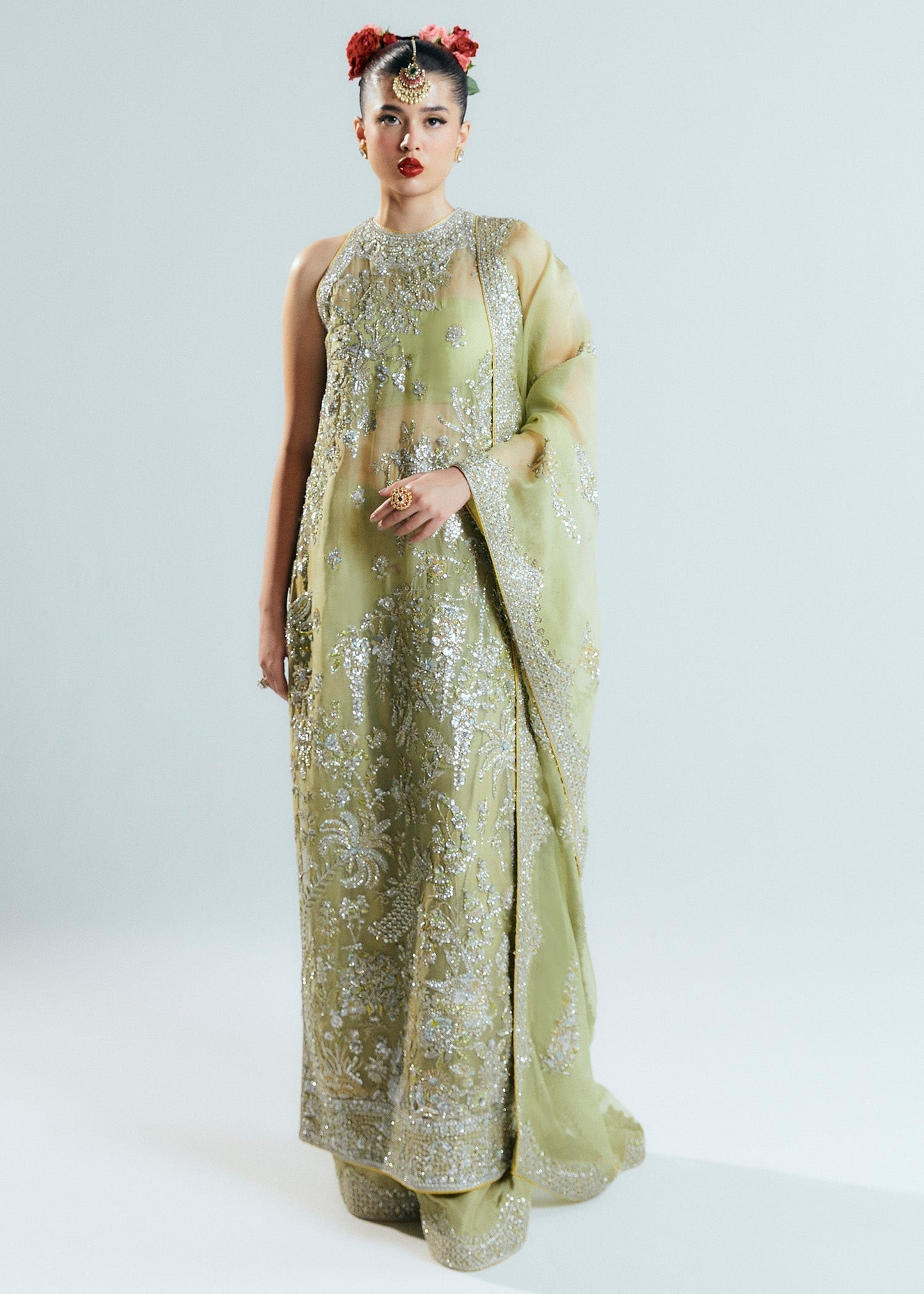Hussain Rehar Mintara Style — Mairaz Nude Sharara