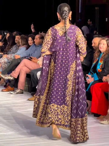 Haris Shakeel – Brides Purple Style, full outfit view 3