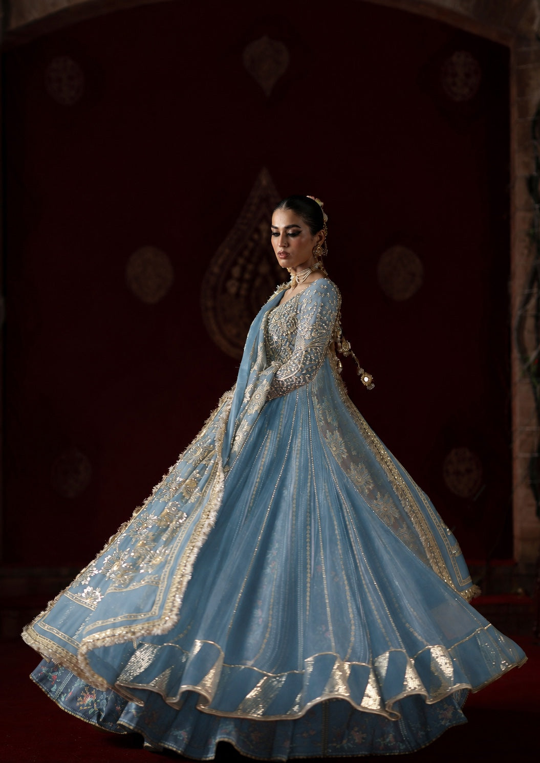 Saad Bin Shahzad Amal Style powder blue full movement view