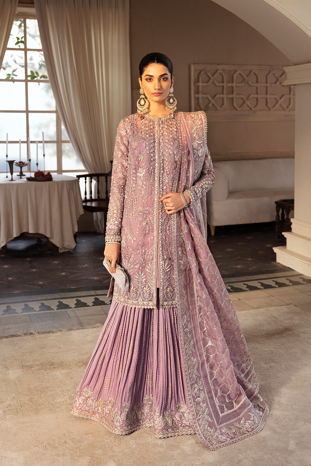 Soraya Sehr Style — Mairaz Dusty Mauve Sharara