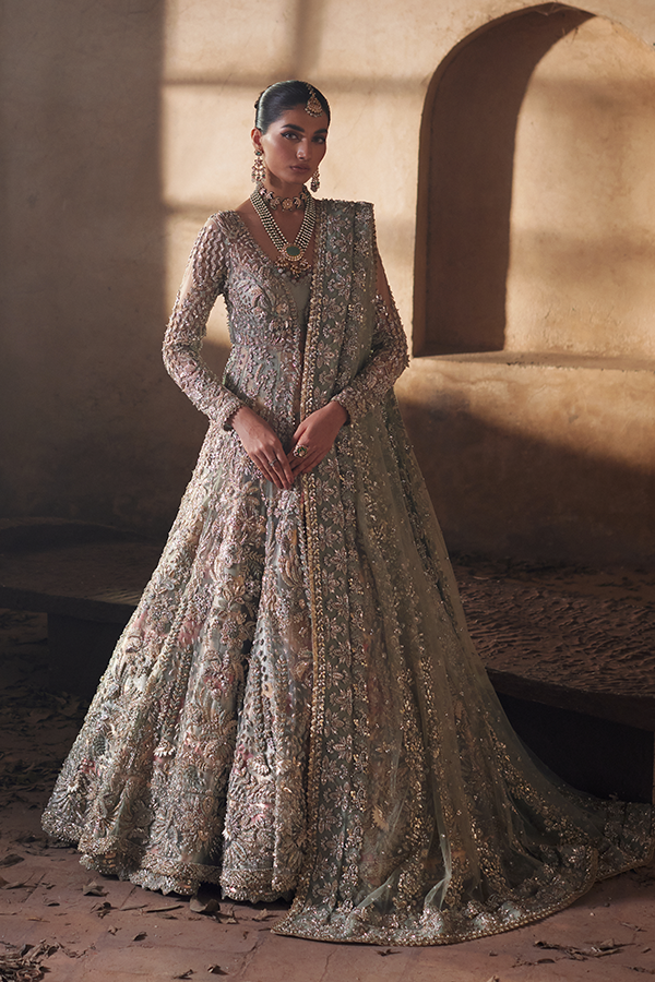 Soraya Shayna Style — Mairaz Light Green Wedding Maxi
