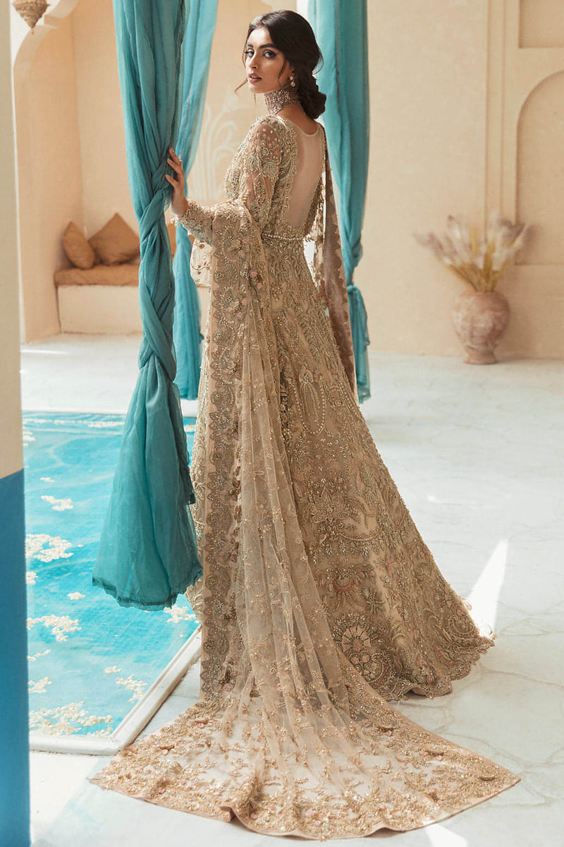 Soraya Floret Style golden beige bridal outfit reference