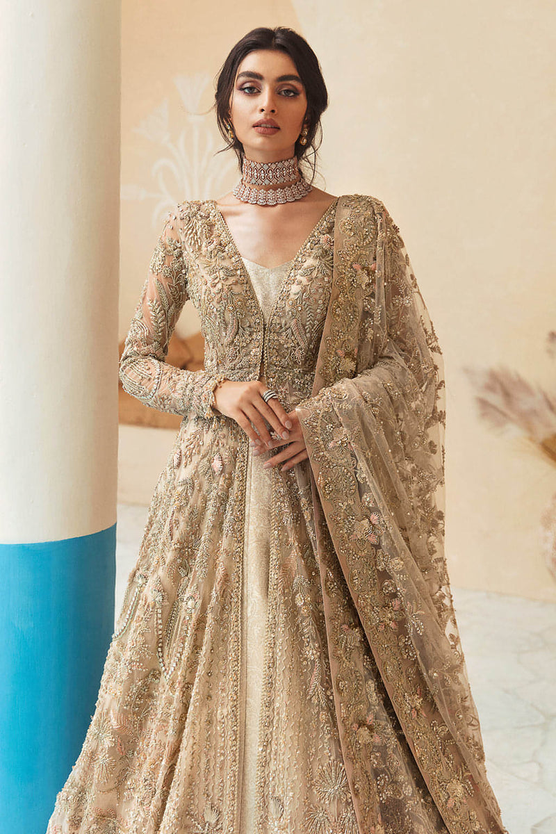 Soraya Floret Style golden beige bridal look reference