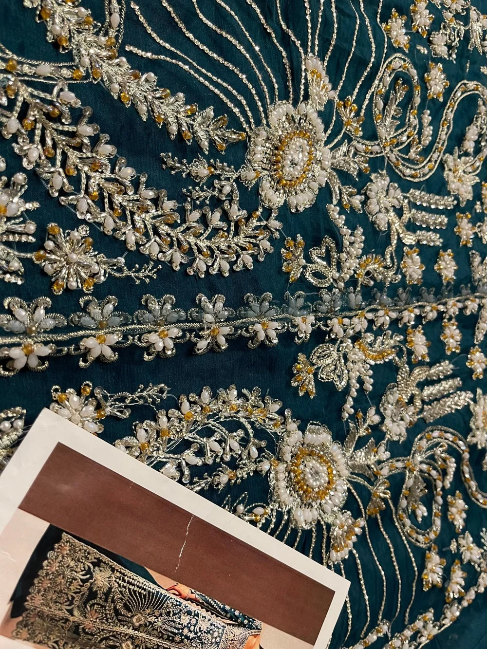 Soraya – Luxe Style, net embroidery detail with design reference