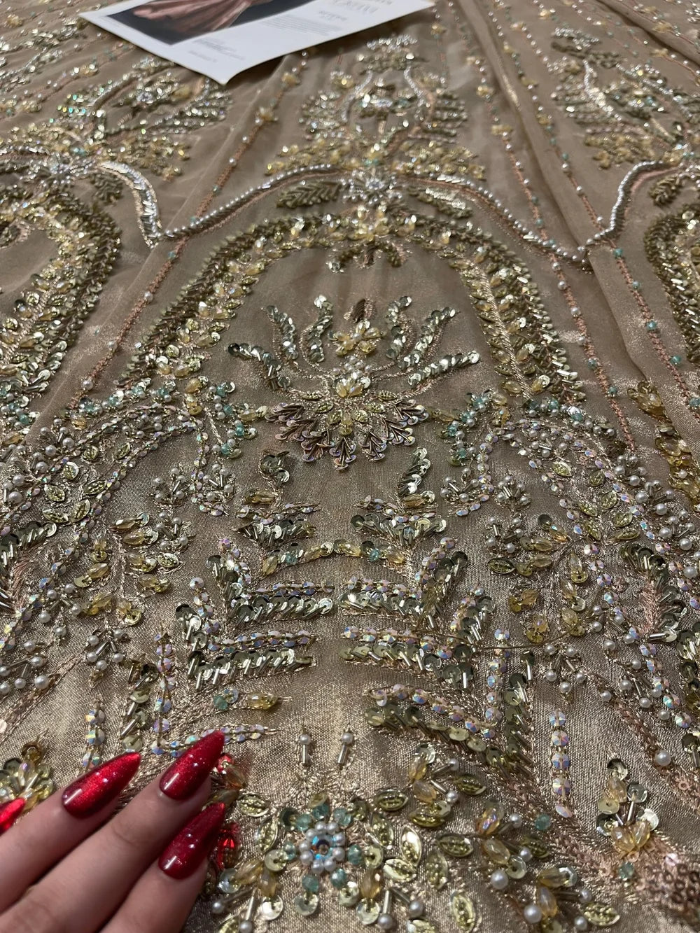 Soraya – Reverie Style, embroidered panel detail