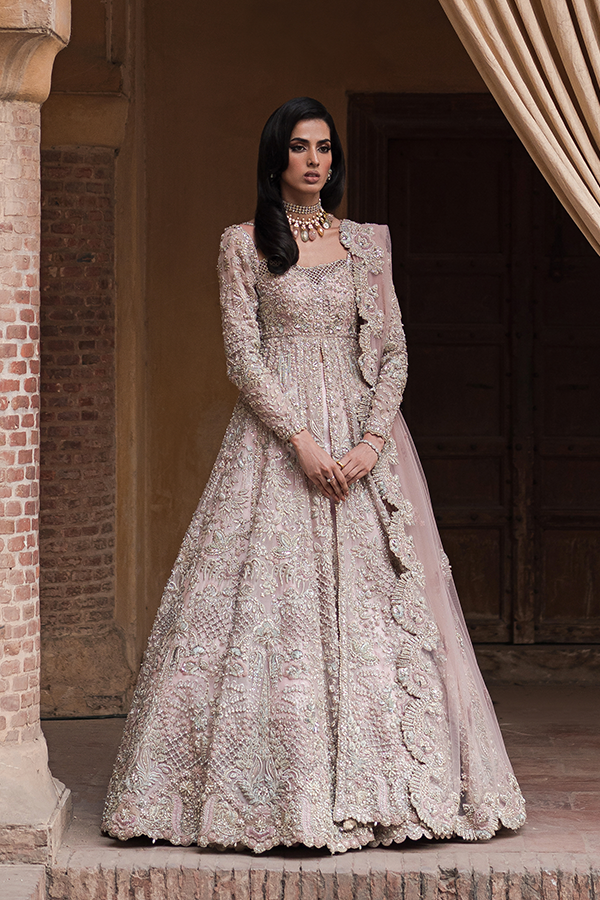 Soraya Viana blush pink bridal gown style by Mairaz