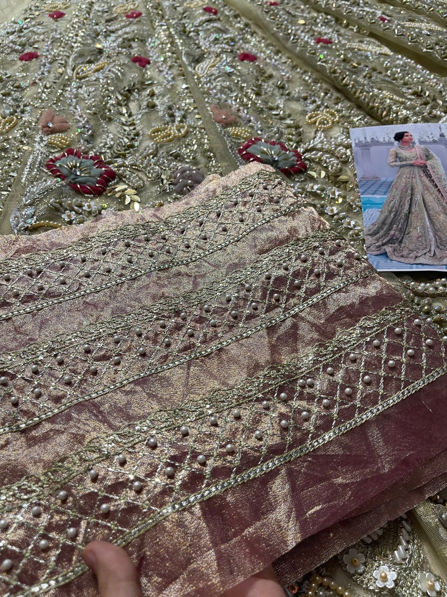 Suffuse Iris Bridal Couture Ensemble reference image 11