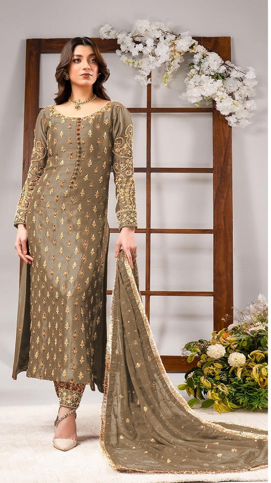 Ahmad Sultan Tangerine Style — Mairaz Brown Three-Piece Suit