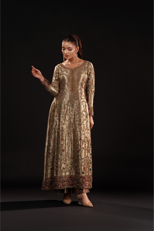 Usama Silk Gilded Mosaic exact original full look reference