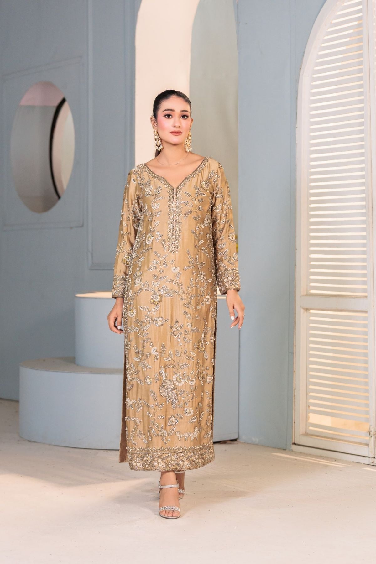Usama Silk Rosewater Bloom style reference image 8