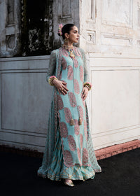 Farah Talib Aziz Maklina Style — Mairaz Ice Blue Sharara