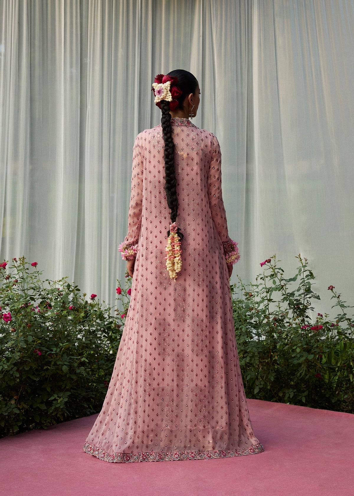Farah Talib Aziz Havena Style — Mairaz Powder Pink Three-Piece Suit