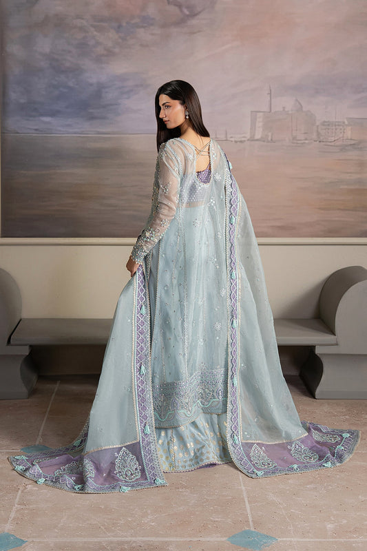 Ayzel Aurayne Style — Mairaz Aqua & Lilac Three-Piece Suit