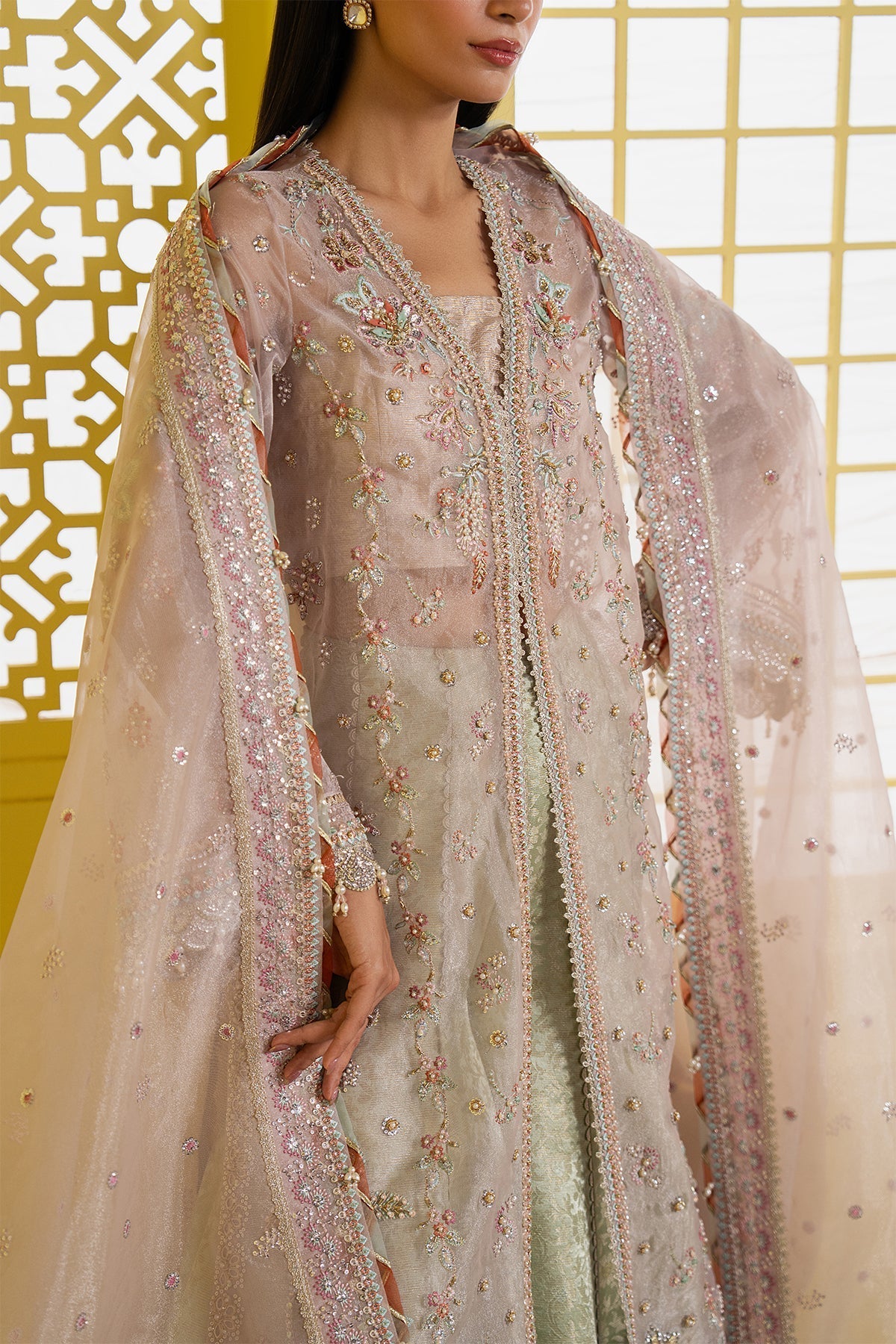 Ayzel Solyn Style — Mairaz Lilac & Green Three-Piece Suit
