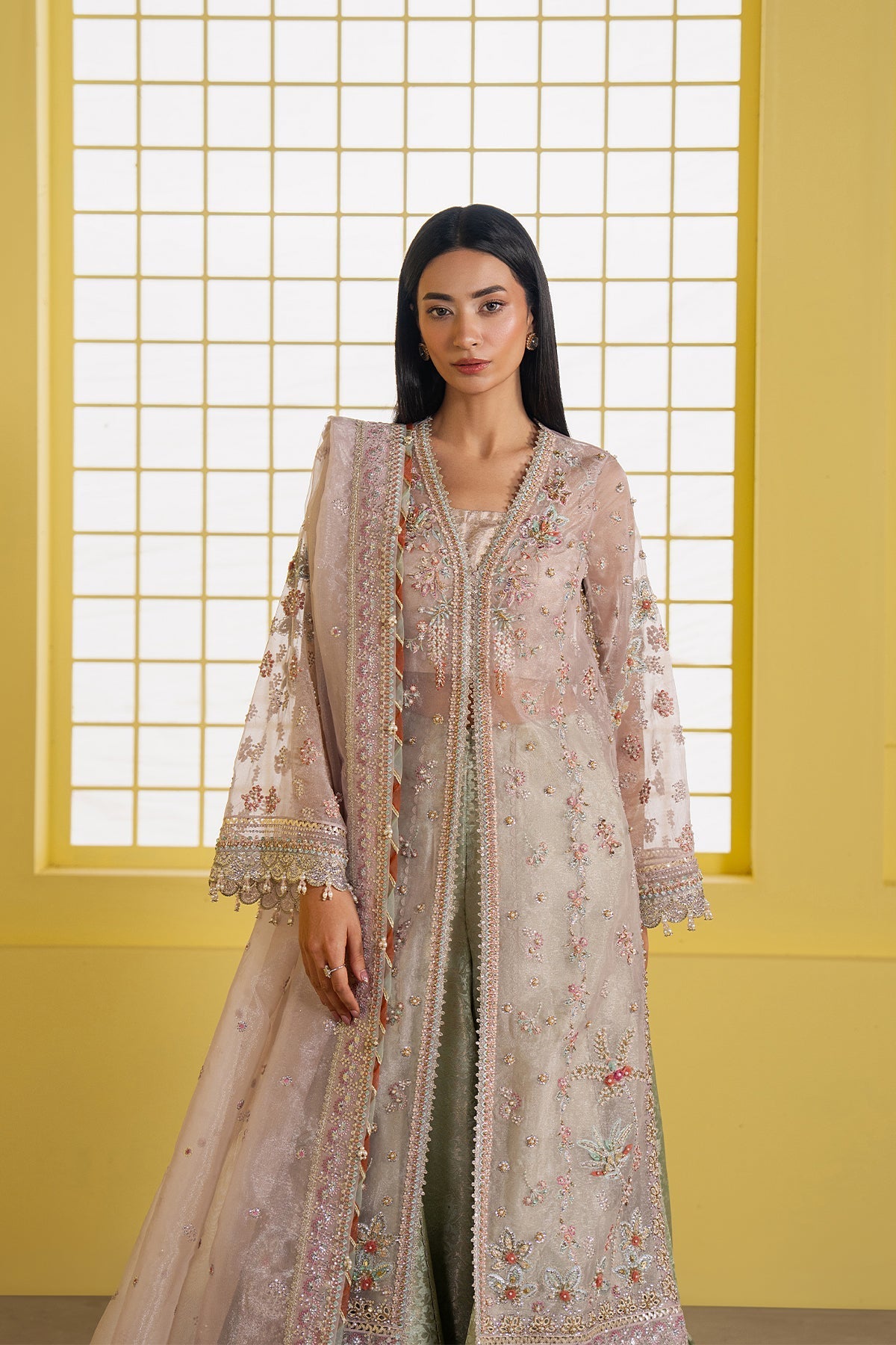 Ayzel Solyn Style — Mairaz Lilac & Green Three-Piece Suit