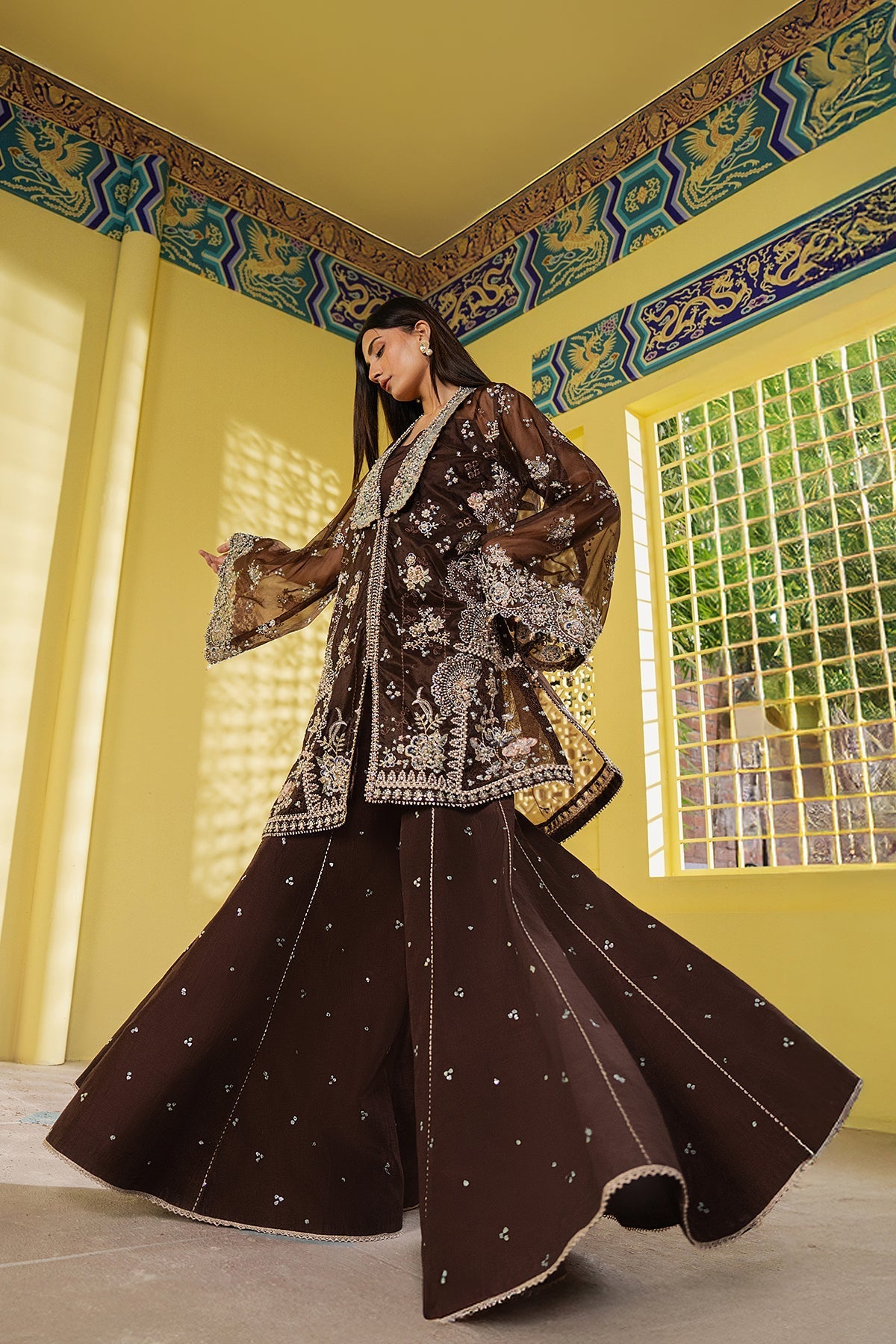Ayzel Emberlyn Style — Mairaz Brown Three-Piece Suit