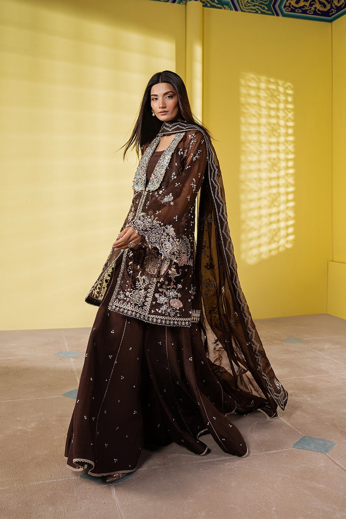 Ayzel Emberlyn Style — Mairaz Brown Three-Piece Suit