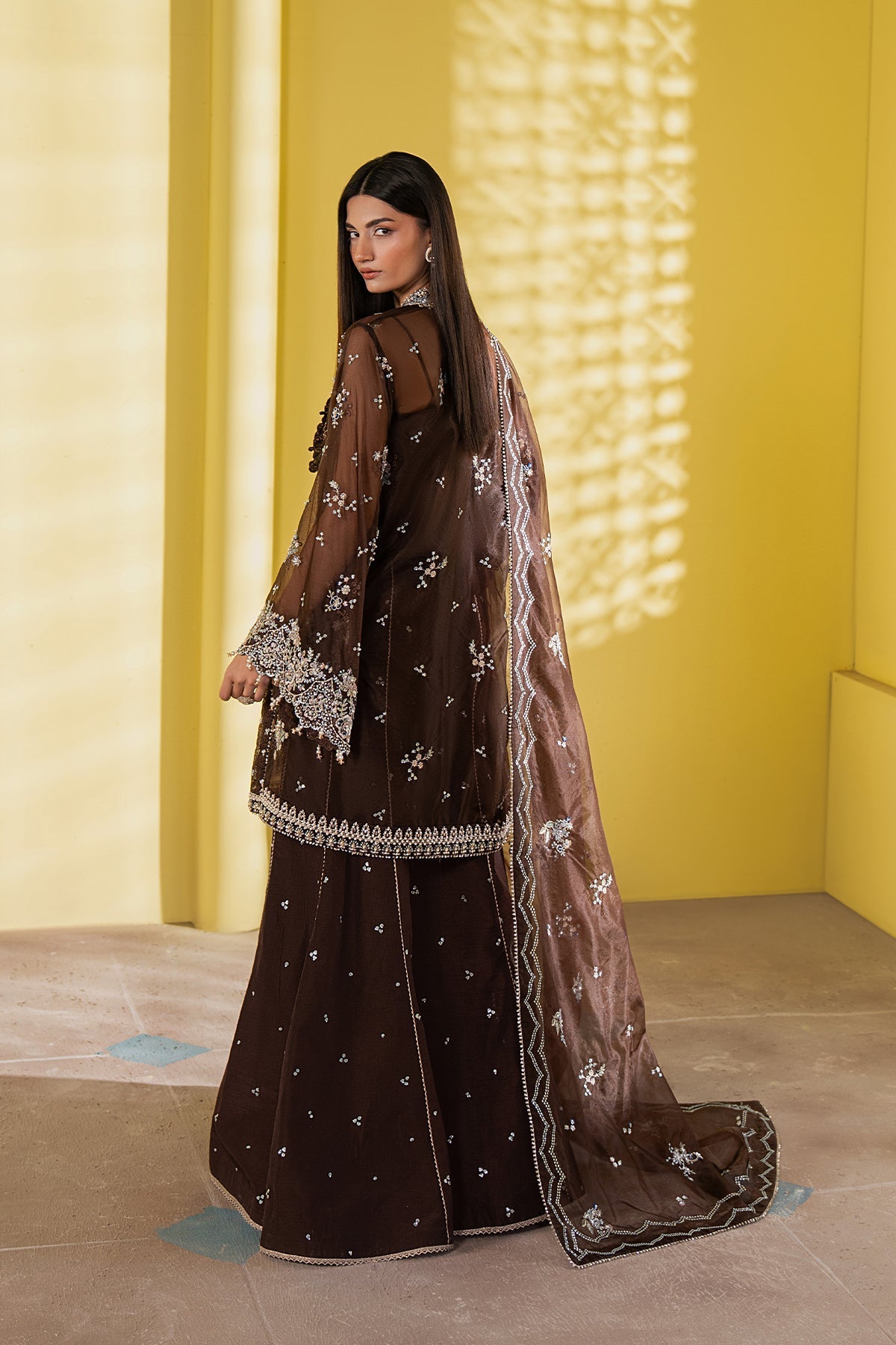 Ayzel Emberlyn Style — Mairaz Brown Three-Piece Suit