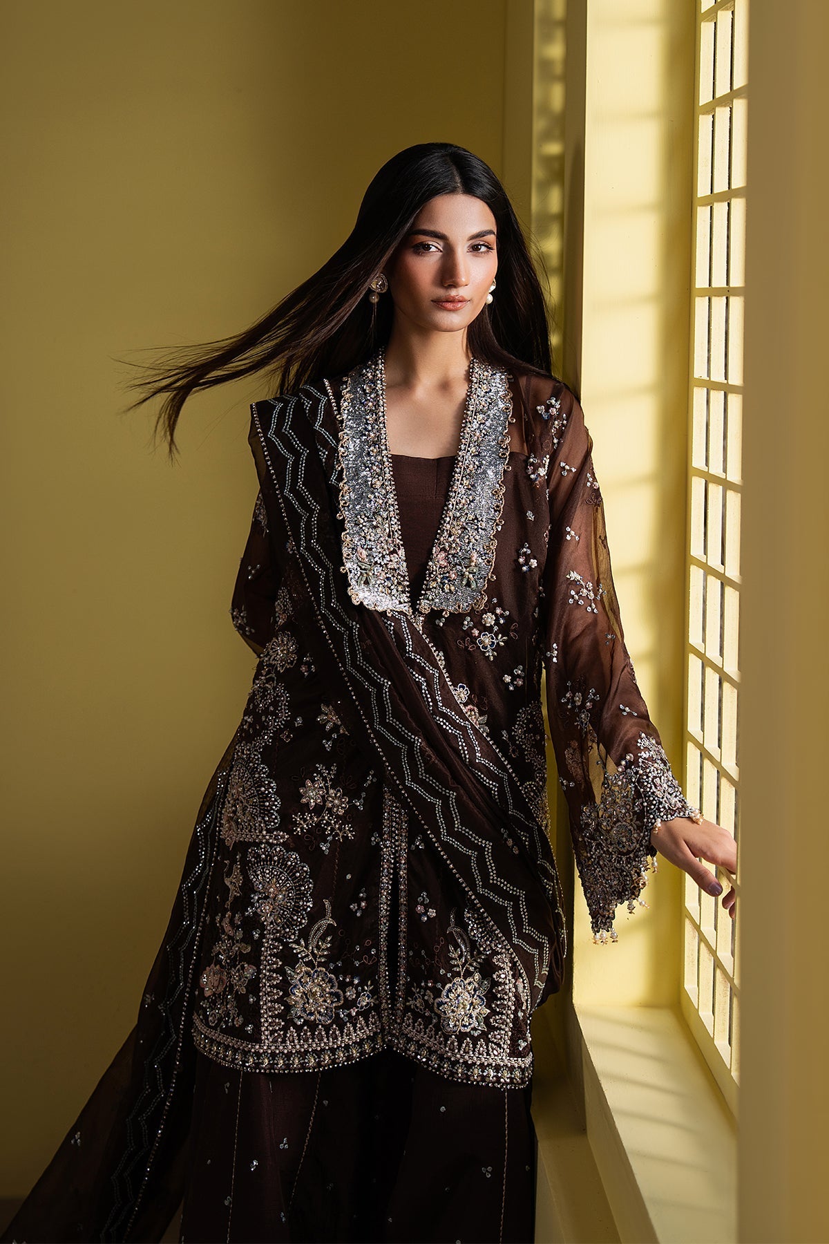 Ayzel Emberlyn Style — Mairaz Brown Three-Piece Suit